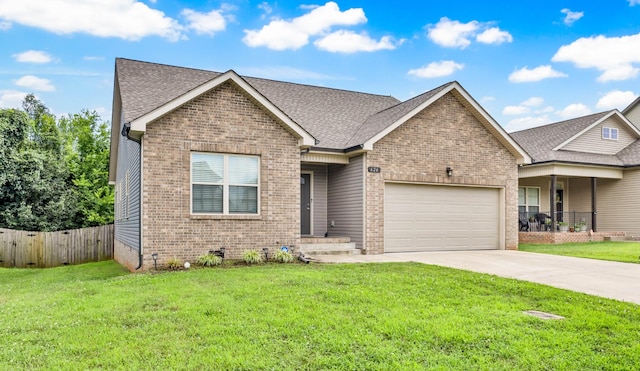 626 Snowshoe Ln, Clarksville, TN 37040 - view of front of property with a garage, brick siding, and crawl space