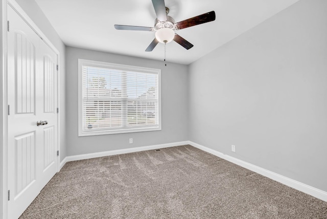626 Snowshoe Ln, Clarksville, TN 37040 - unfurnished bedroom with carpet and ceiling fan