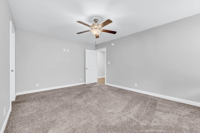 626 Snowshoe Ln, Clarksville, TN 37040 - carpeted empty room with ceiling fan and baseboards