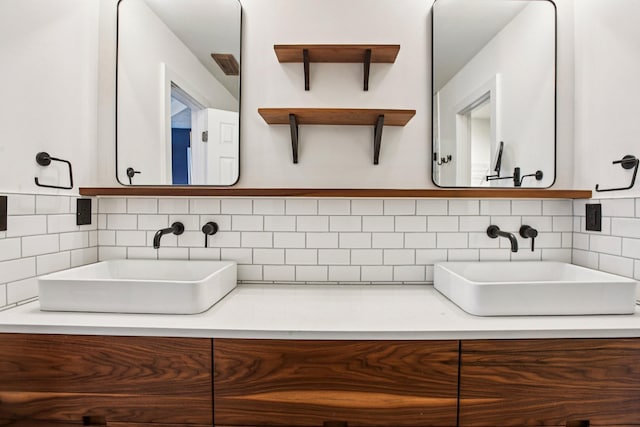 3315 Monoco Dr, Spring Hill, TN 37174 - bathroom with backsplash and vanity