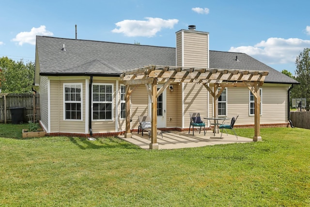 3315 Monoco Dr, Spring Hill, TN 37174 - rear view of house featuring a pergola and a shingled roof