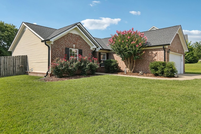 3315 Monoco Dr, Spring Hill, TN 37174 - single story home with brick siding, an attached garage, roof with shingles, and driveway