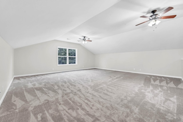 3190 Marthas Chapel Rd, Cunningham, TN 37052 - bonus room with a ceiling fan, carpet floors, and lofted ceiling