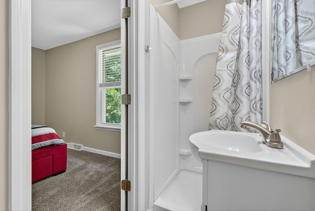 609 Chrisman Dr, Clarksville, TN 37042 - bathroom with vanity and a shower