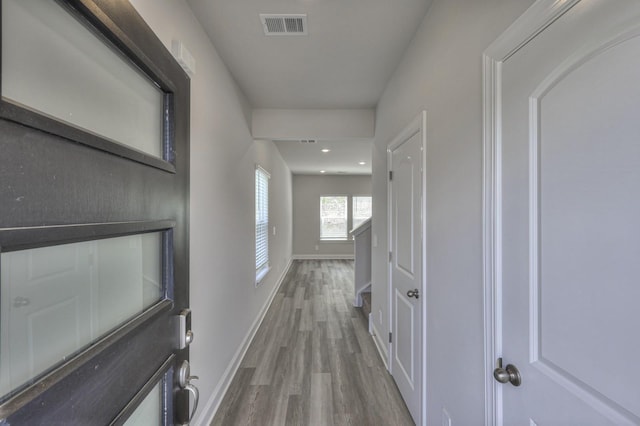1753 Flora Grv, Hermitage, TN 37076 - hall with baseboards and wood finished floors