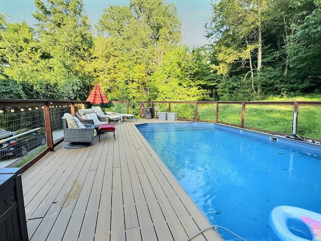 4417 Jackson Hollow Rd, Franklin, TN 37064 - view of swimming pool featuring a deck and an outdoor living space