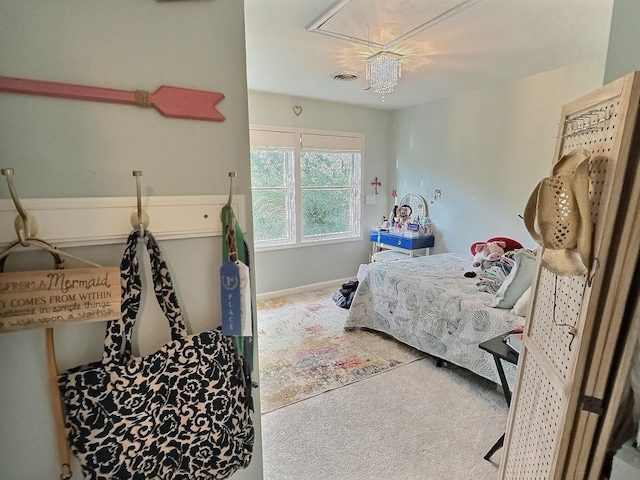 4417 Jackson Hollow Rd, Franklin, TN 37064 - bedroom with attic access and carpet