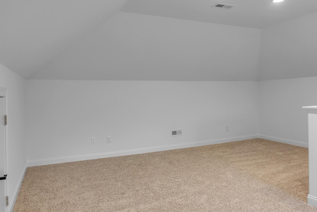418 Stonemeadow Rd, Clarksville, TN 37043 - additional living space with vaulted ceiling and carpet flooring
