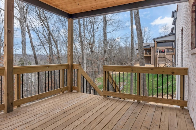 418 Stonemeadow Rd, Clarksville, TN 37043 - wooden deck featuring stairway