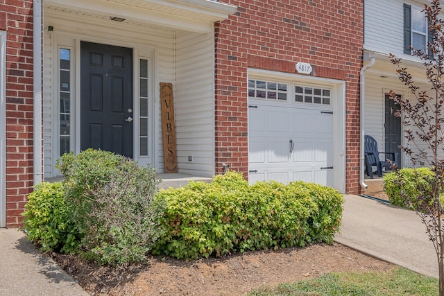 4817 Laura Jeanne Blvd, Murfreesboro, TN 37129 - doorway to property with brick siding and an attached garage