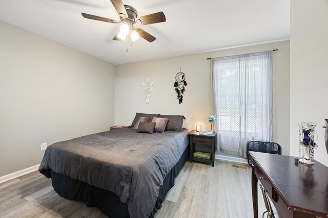 332 Riddle Ln, Estill Springs, TN 37330 - bedroom featuring light wood-style flooring and ceiling fan