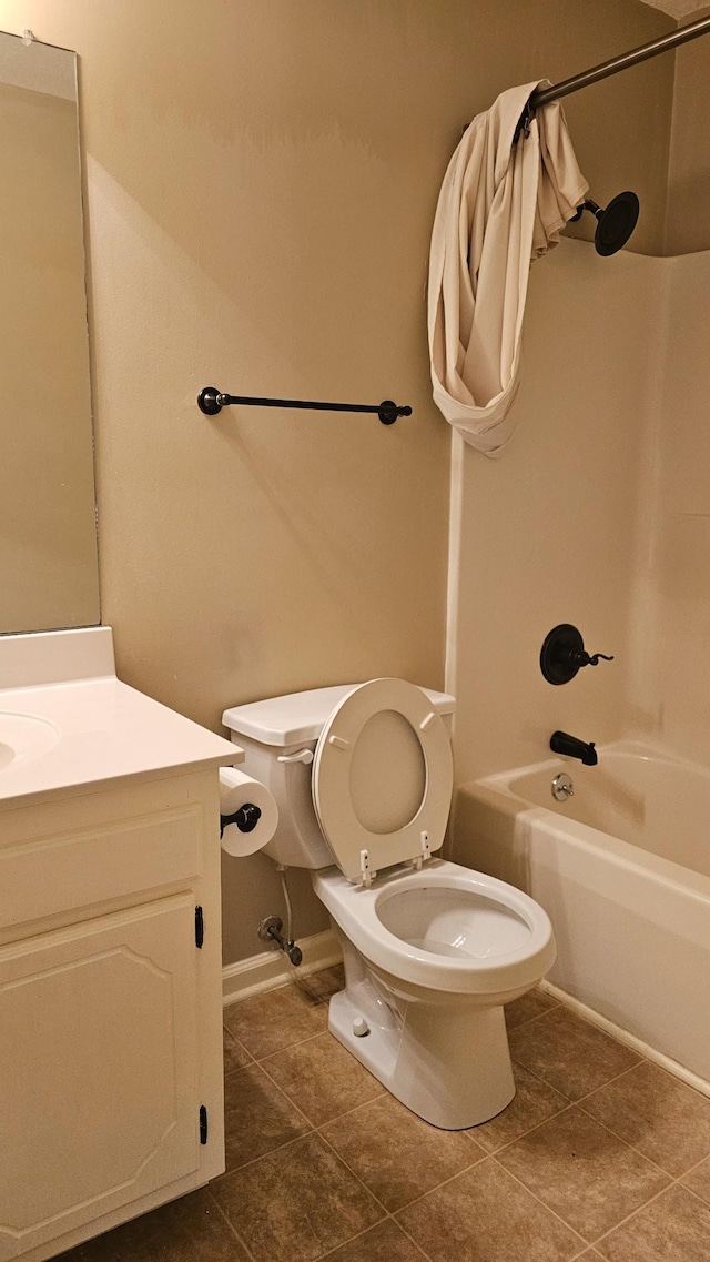 1949 Timberline Cir, Oak Grove, KY 42262 - bathroom featuring bathing tub / shower combination, vanity, and tile patterned flooring