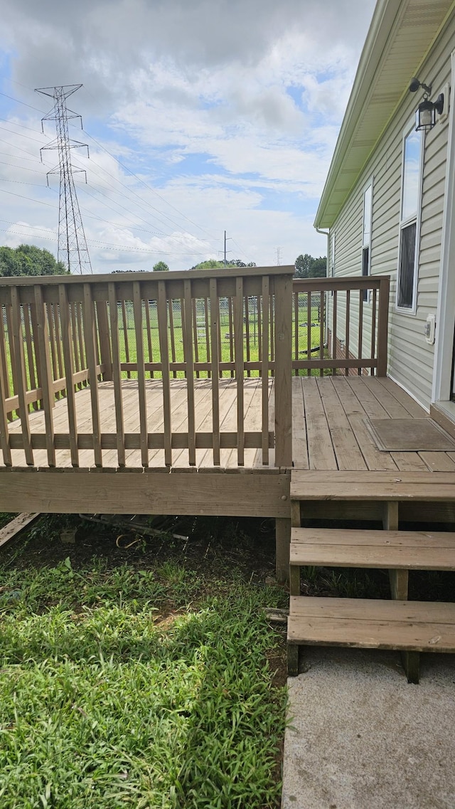 1949 Timberline Cir, Oak Grove, KY 42262 - view of wooden deck