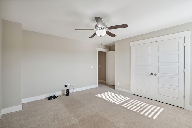 1412 Wrangler Ln, Smyrna, TN 37167 - unfurnished bedroom with carpet flooring, a closet, and ceiling fan