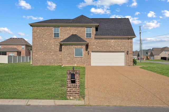 1412 Wrangler Ln, Smyrna, TN 37167 - view of front of house featuring driveway, brick siding, an attached garage, and roof with shingles