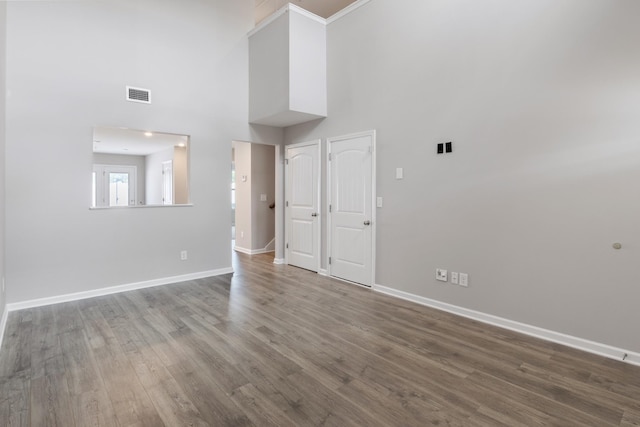 215 Ruth Way, Spring Hill, TN 37174 - spare room with a towering ceiling and wood finished floors