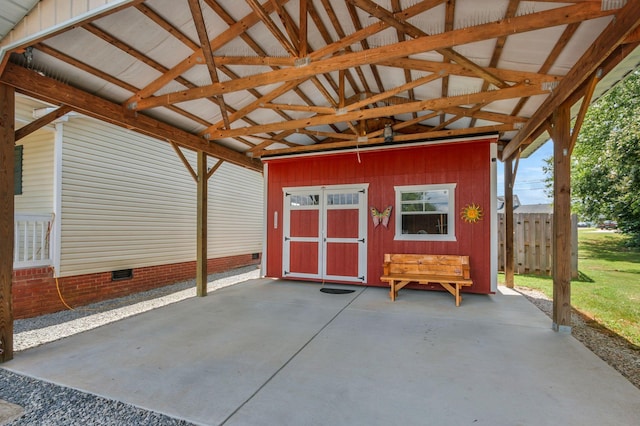 109 Saint Margarett Cir, Columbia, TN 38401 - view of patio / terrace with an outdoor structure