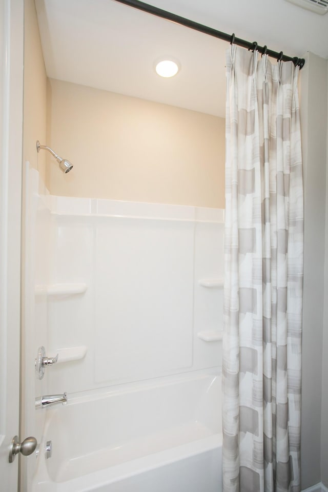 1768 Williamsport Lndg, Columbia, TN 38401 - full bath with shower / bath combination with curtain and recessed lighting