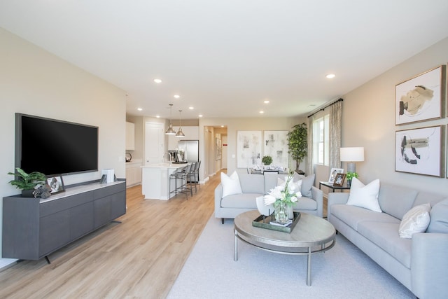 1768 Williamsport Lndg, Columbia, TN 38401 - living area featuring recessed lighting and light wood-style flooring