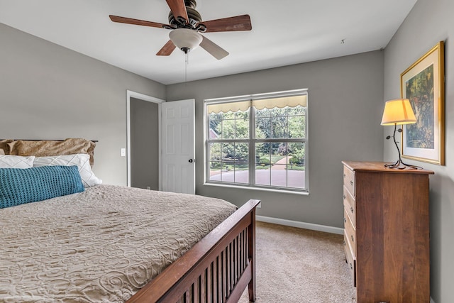 205 Seneca Ct, Franklin, TN 37067 - bedroom featuring light colored carpet and a ceiling fan
