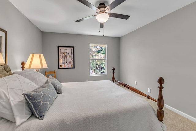 205 Seneca Ct, Franklin, TN 37067 - carpeted bedroom featuring baseboards and ceiling fan