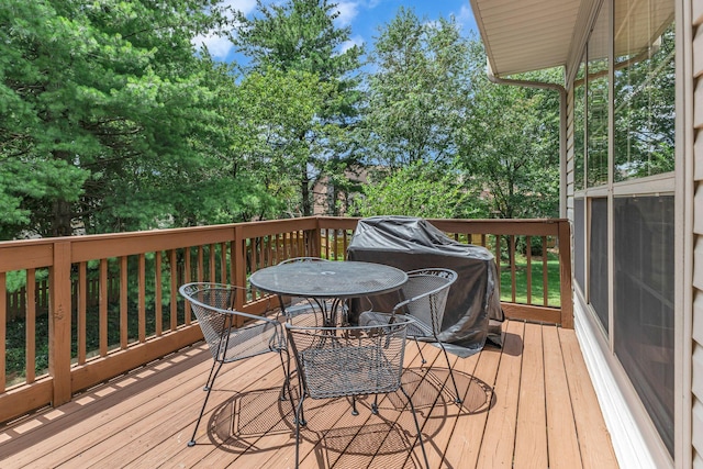 205 Seneca Ct, Franklin, TN 37067 - deck featuring outdoor dining area