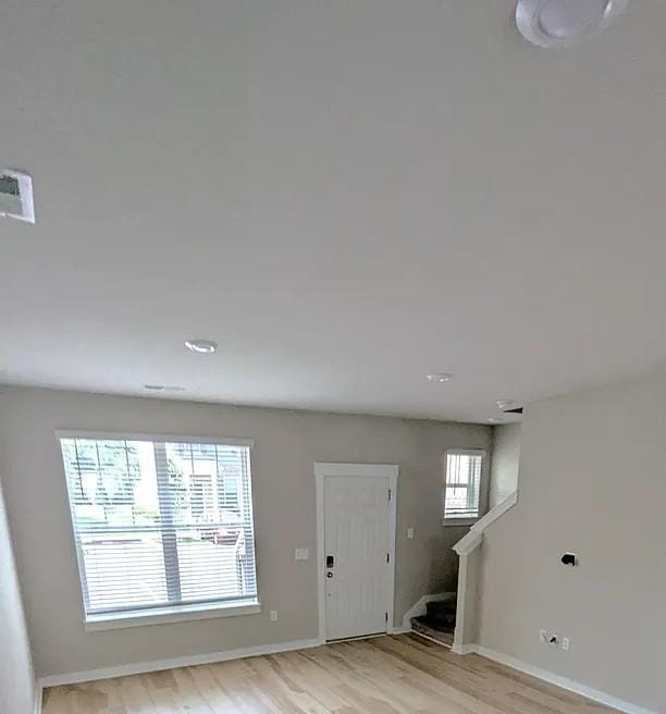 4234 Gandalf Ln, Murfreesboro, TN 37128 - entrance foyer featuring stairway and light wood-style floors