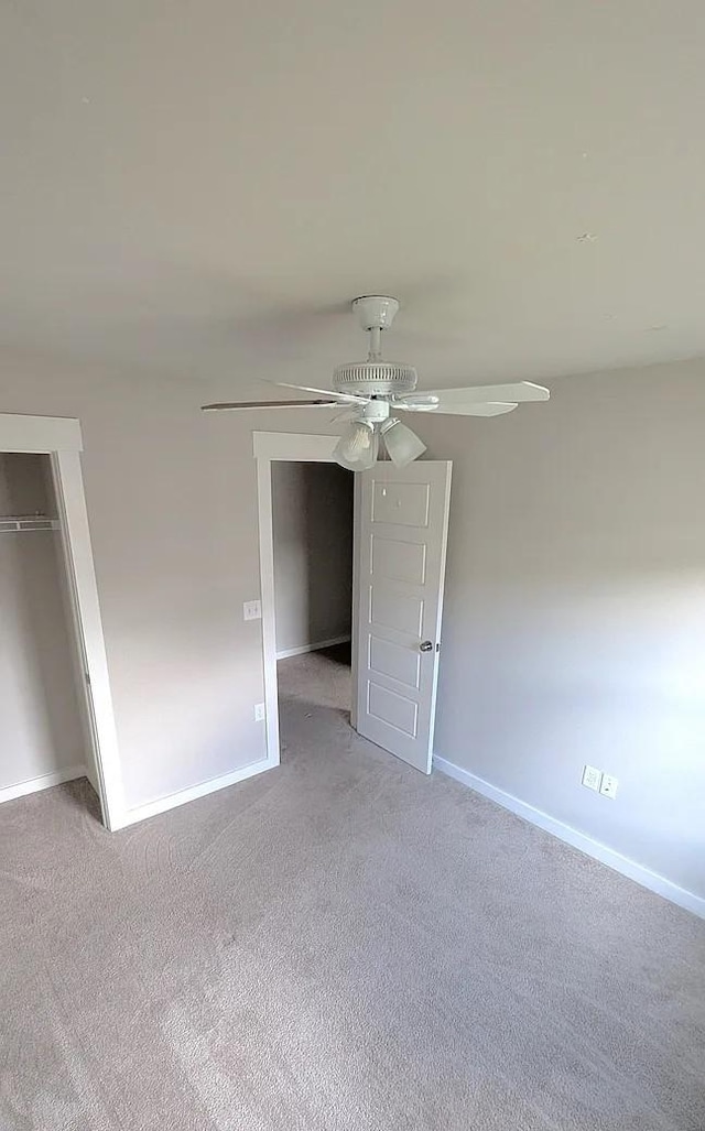 4234 Gandalf Ln, Murfreesboro, TN 37128 - unfurnished bedroom with light colored carpet, a closet, and ceiling fan