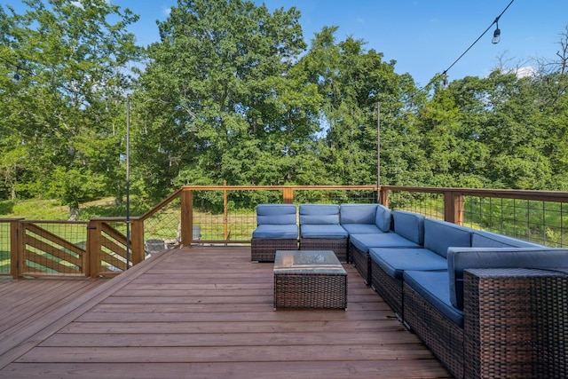 163 Bland Dr, Mount Juliet, TN 37122 - deck featuring an outdoor living space