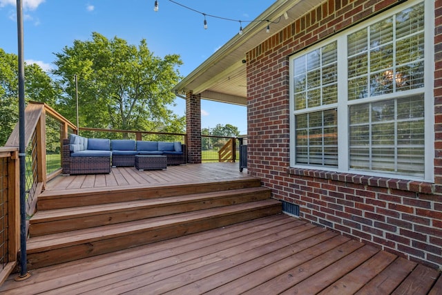 163 Bland Dr, Mount Juliet, TN 37122 - wooden terrace featuring outdoor lounge area
