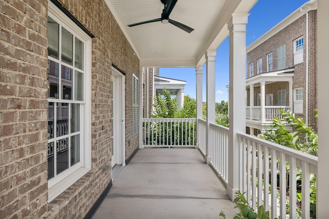 6000 Keats St Unit 202, Franklin, TN 37064 - balcony featuring a ceiling fan