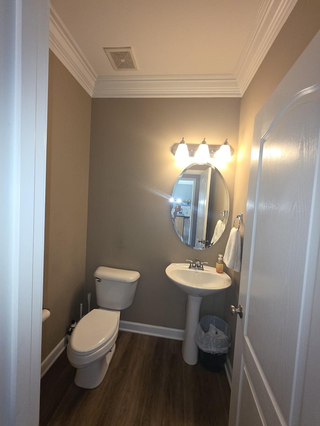 1215 Chapmans Retreat Dr, Spring Hill, TN 37174 - bathroom featuring ornamental molding and wood finished floors