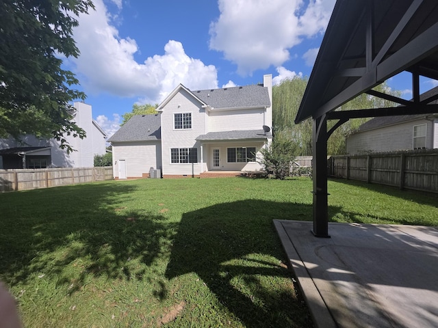 1215 Chapmans Retreat Dr, Spring Hill, TN 37174 - fenced backyard featuring a patio