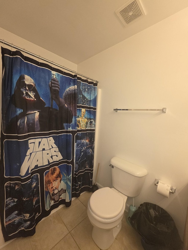 1215 Chapmans Retreat Dr, Spring Hill, TN 37174 - bathroom with tile patterned flooring and a shower with curtain