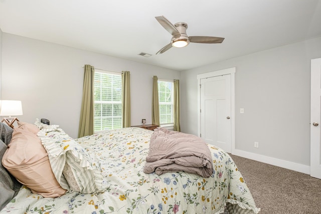 252 Caroline Dr Unit A, Murfreesboro, TN 37128 - bedroom with carpet flooring and a ceiling fan