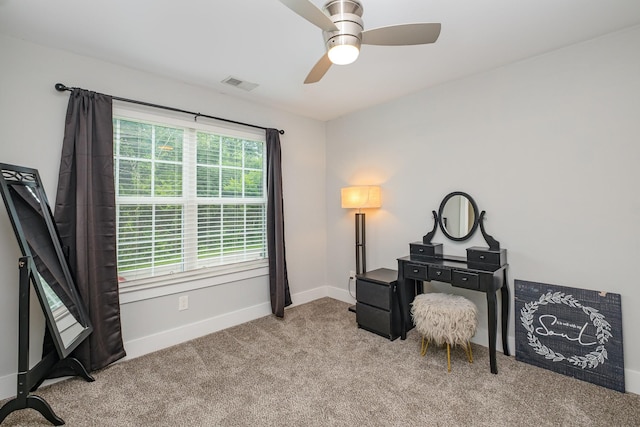 252 Caroline Dr Unit A, Murfreesboro, TN 37128 - home office featuring carpet flooring and a ceiling fan