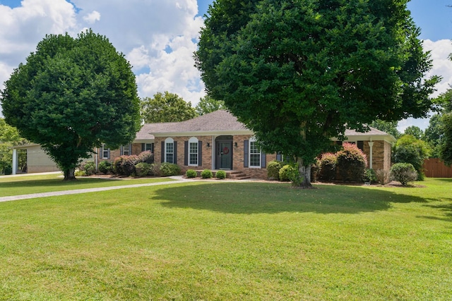 3351 Oak Burr Dr, Chattanooga, TN 37419 - single story home with a front lawn and brick siding