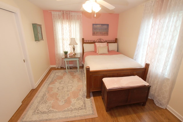818 W Clark Blvd, Murfreesboro, TN 37129 - bedroom featuring light wood finished floors and ceiling fan