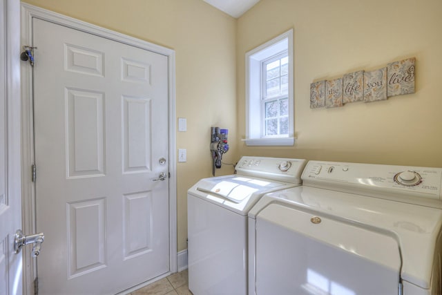 154 Salient Ln, Mount Juliet, TN 37122 - laundry area with washer and clothes dryer and light tile patterned floors