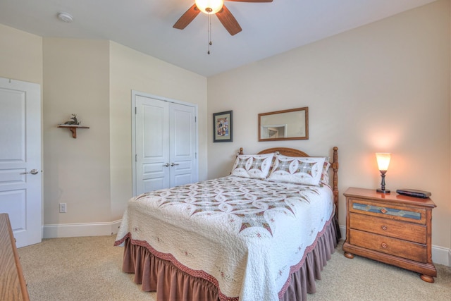 154 Salient Ln, Mount Juliet, TN 37122 - carpeted bedroom featuring a closet and a ceiling fan