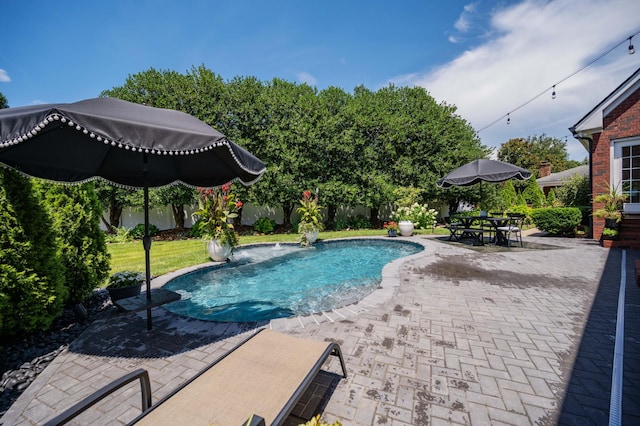 1515 Bradberry Dr, Murfreesboro, TN 37130 - view of swimming pool with a patio area