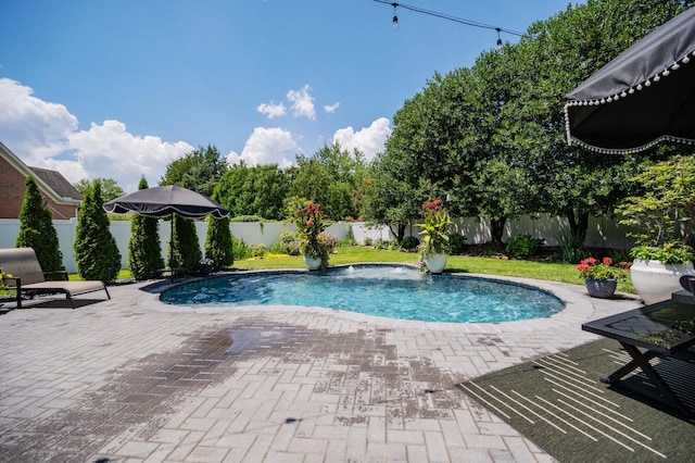 1515 Bradberry Dr, Murfreesboro, TN 37130 - view of swimming pool with a fenced backyard and a patio