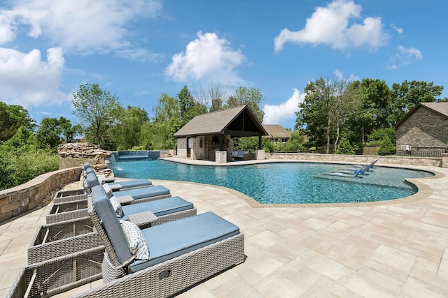1300 Stovall Ln, Mount Juliet, TN 37122 - outdoor pool with a patio area and a gazebo