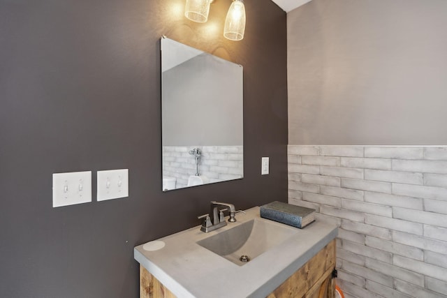 1300 Stovall Ln, Mount Juliet, TN 37122 - bathroom featuring vanity and decorative backsplash