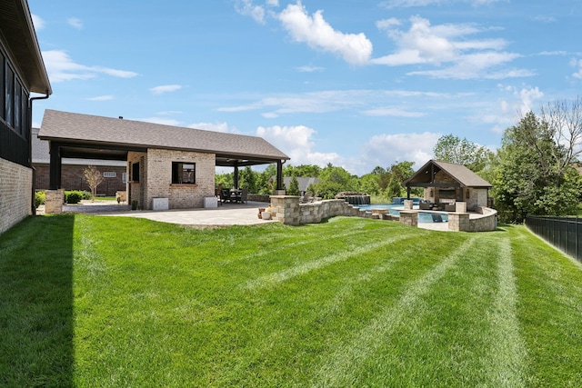 1300 Stovall Ln, Mount Juliet, TN 37122 - fenced backyard featuring a gazebo and a patio