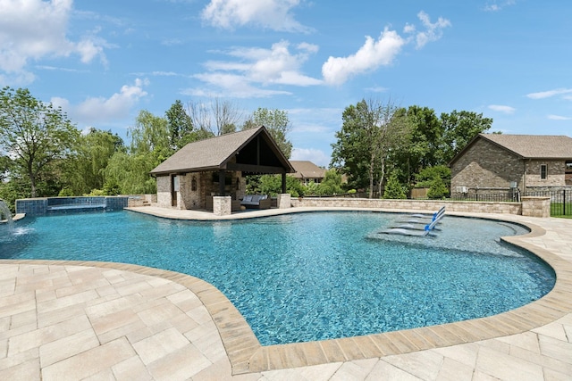 1300 Stovall Ln, Mount Juliet, TN 37122 - view of pool featuring a patio area and a gazebo