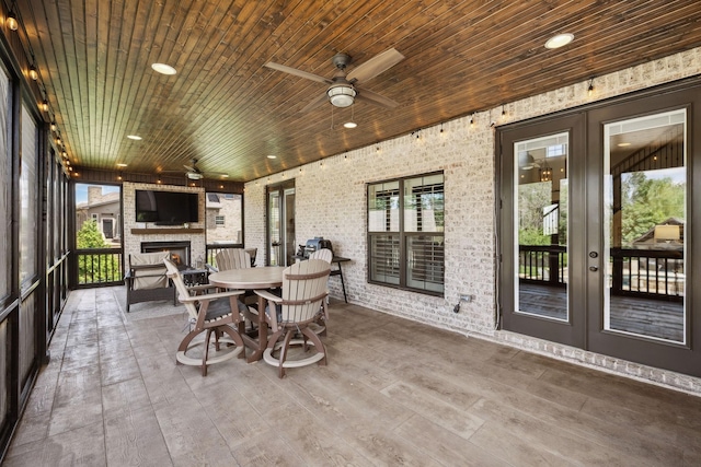 1300 Stovall Ln, Mount Juliet, TN 37122 - sunroom / solarium featuring french doors and healthy amount of natural light