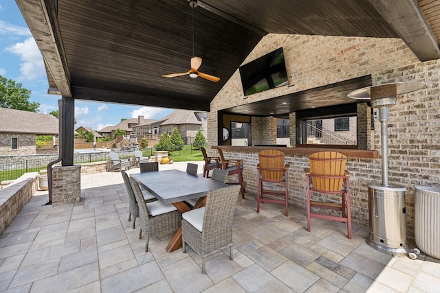 1300 Stovall Ln, Mount Juliet, TN 37122 - view of patio / terrace with ceiling fan and outdoor dining space