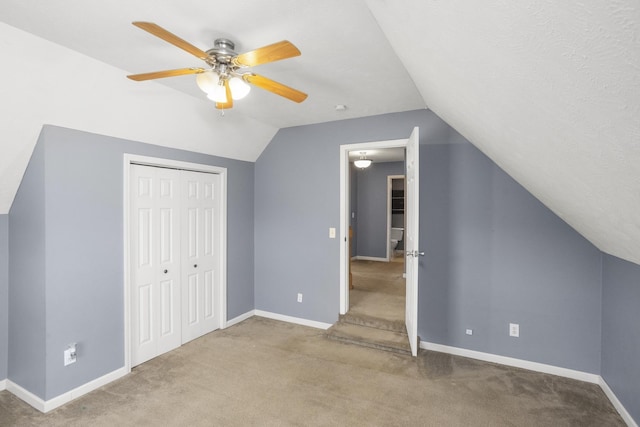732 Charlie Gann Rd, Old Hickory, TN 37138 - additional living space featuring lofted ceiling, carpet, and a ceiling fan