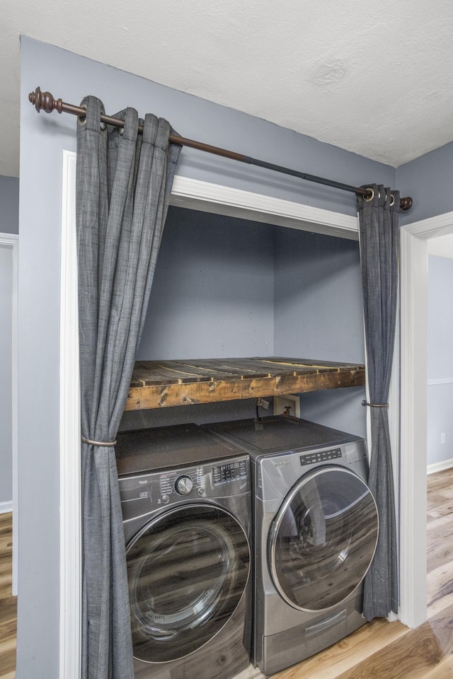 732 Charlie Gann Rd, Old Hickory, TN 37138 - washroom featuring wood finished floors and washer and dryer